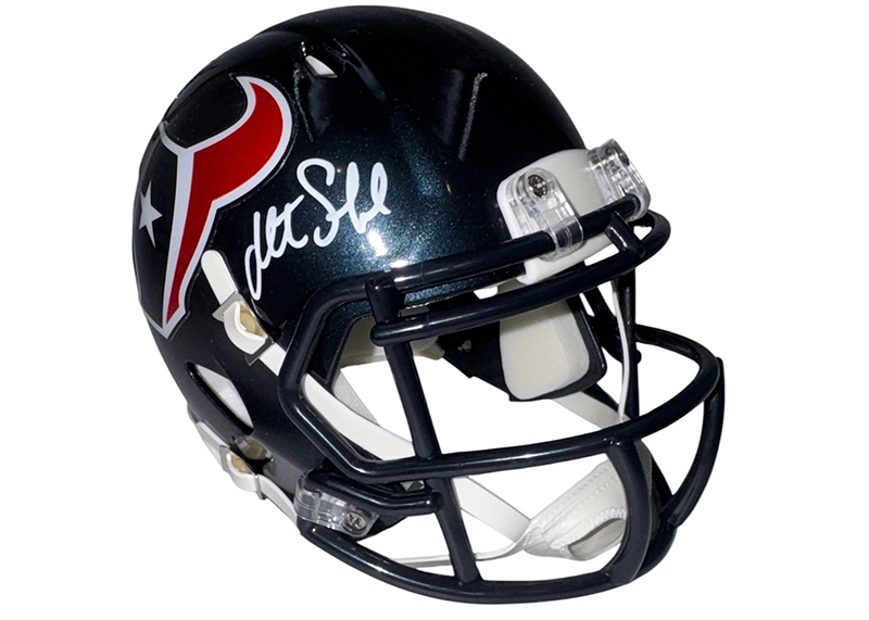Matt Schaub Signed Houston Texans Speed Mini Helmet JSA