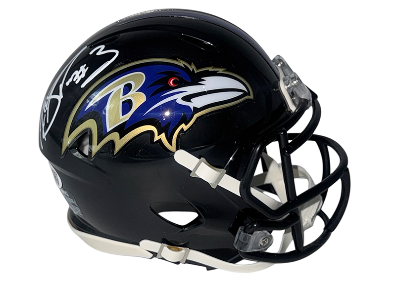 Matt Stover Signed Baltimore Ravens Speed Mini Helmet JSA