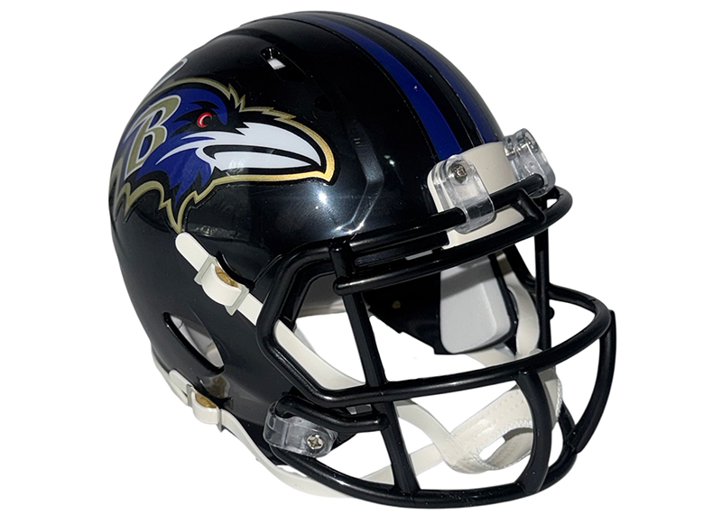 Matt Stover Signed Baltimore Ravens Speed Mini Helmet JSA