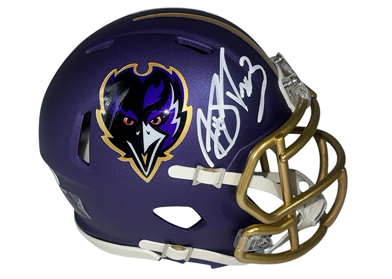 Matt Stover Signed Ravens 2024 On Field Alternate Mini Beckett