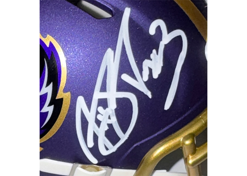Matt Stover Signed Ravens 2024 On Field Alternate Mini Beckett