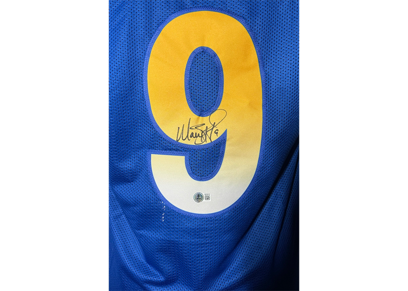 Matthew Stafford Signed Los Angeles Blue Football Jersey Beckett