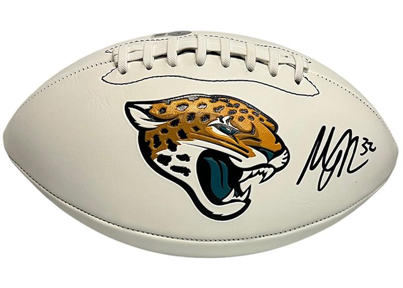 Maurice Jones-Drew Signed Jacksonville Jaguars Football NFL Logo Beckett