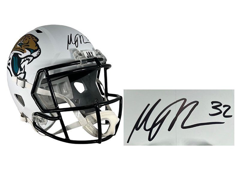 Maurice Jones-Drew Signed Jacksonville Jaguars Lunar FS Football Helmet Beckett