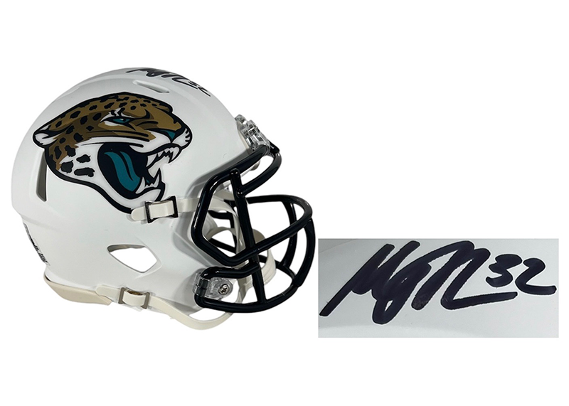 Maurice Jones-Drew Signed Jacksonville Jaguars Lunar Mini Football Helmet Becket