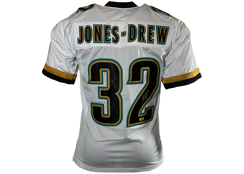 Maurice Jones-Drew Signed Jacksonville White Football Jersey Beckett