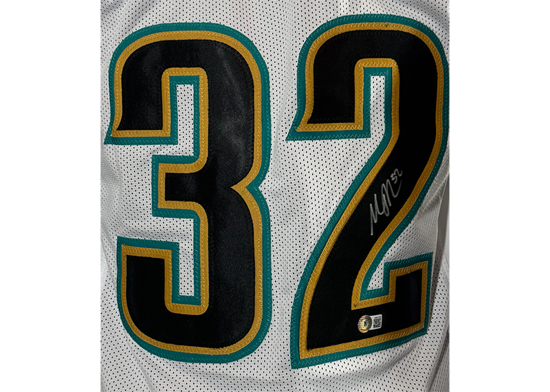Maurice Jones-Drew Signed Jacksonville White Football Jersey Beckett