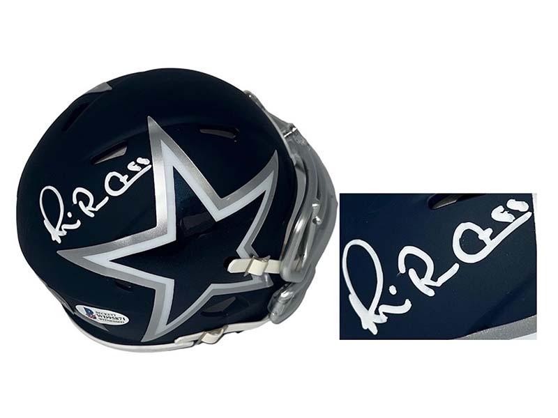 Michael Irvin Autographed Dallas Cowboys AMP Mini Helmet Beckett