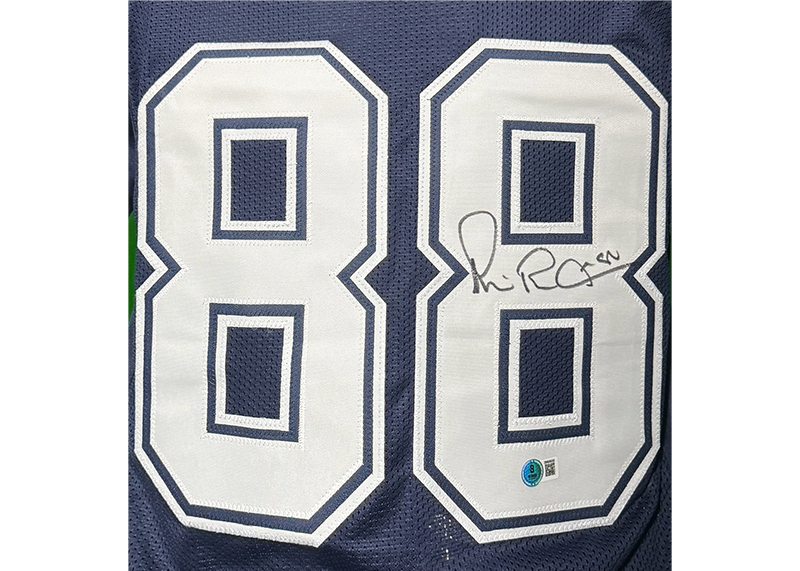 Michael Irvin Signed Dallas Blue Football Jersey Beckett