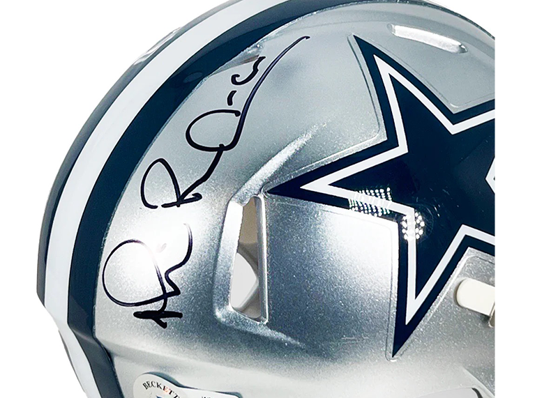 Michael Irvin Signed Dallas Cowboys Speed Mini Football Helmet (Beckett)