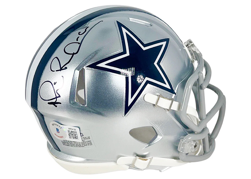 Michael Irvin Signed Dallas Cowboys Speed Mini Football Helmet (Beckett)