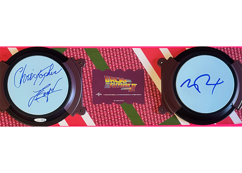 Michael J. Fox Christopher Lloyd Signed Back to the Future Hoverboard JSA
