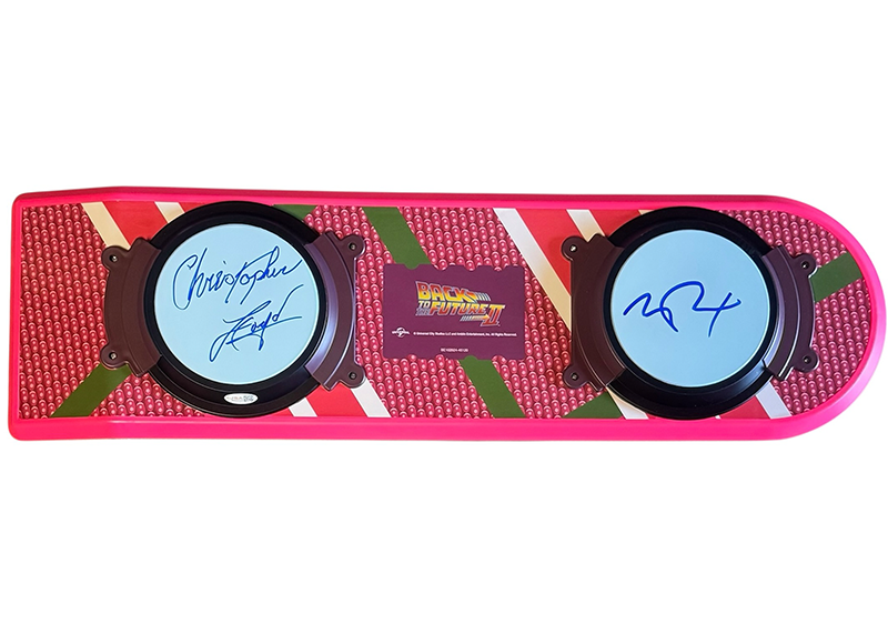 Michael J. Fox Christopher Lloyd Signed Back to the Future Hoverboard JSA