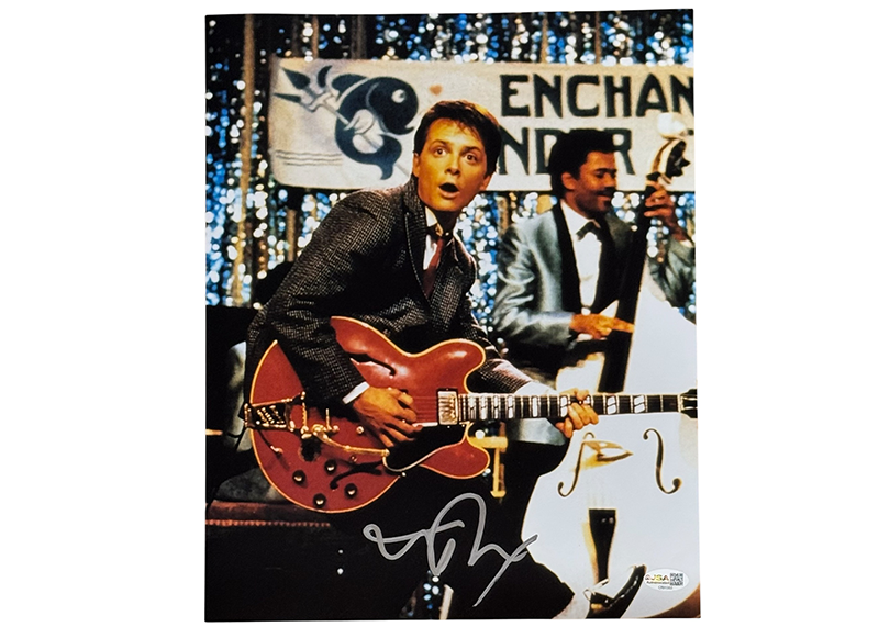 Michael J. Fox Signed Back to the Future "Enchantment Under the Sea" 11x14 Photo JSA