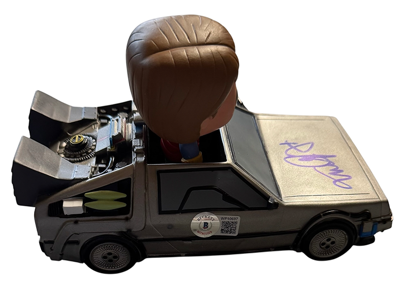 Michael J Fox Signed Back To Future POP! Rides Time Machine Beckett