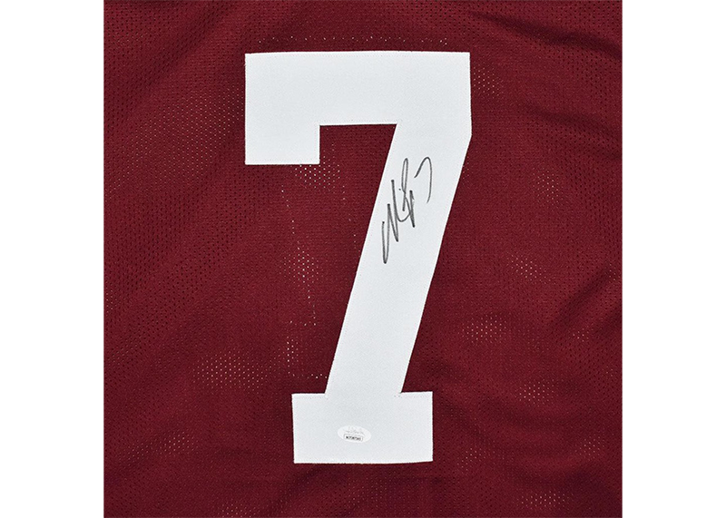 Michael Vick Signed College Maroon Football Jersey JSA
