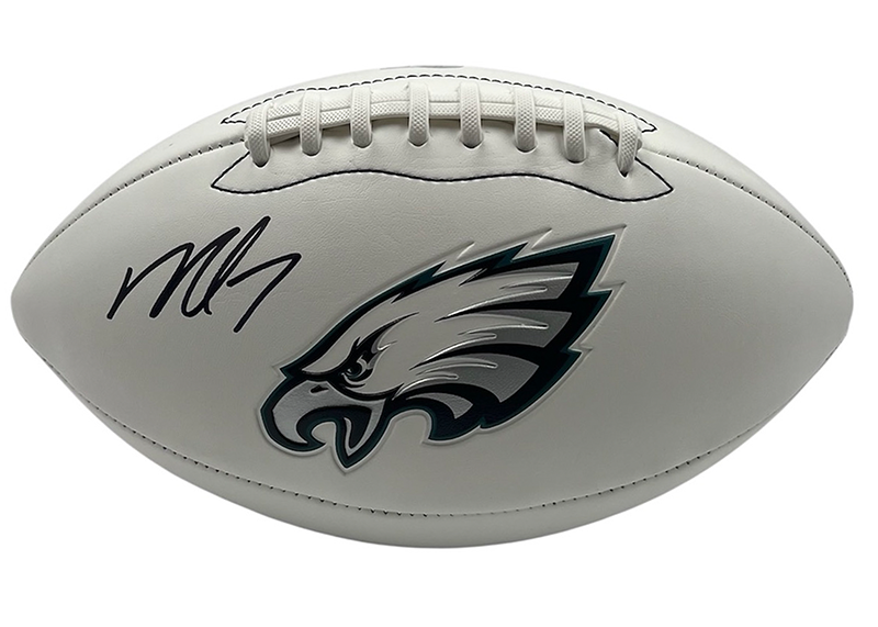 Michael Vick Signed Philadelphia Eagles Logo Football Beckett
