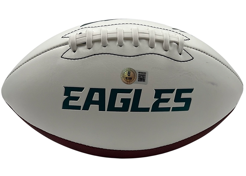 Michael Vick Signed Philadelphia Eagles Logo Football Beckett