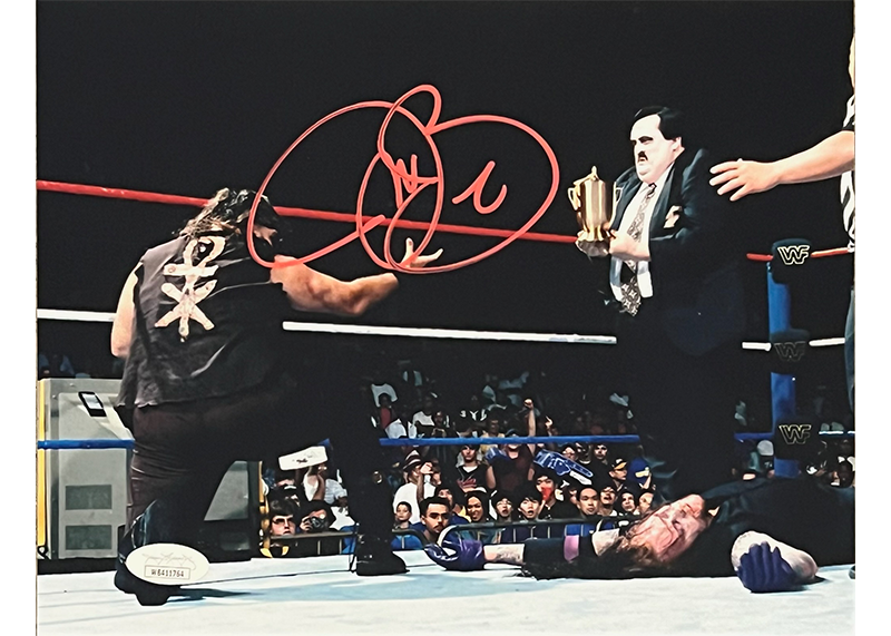 Mick Foley 8x10 WWE Wrestling Signed Photo JSA With Undertaker