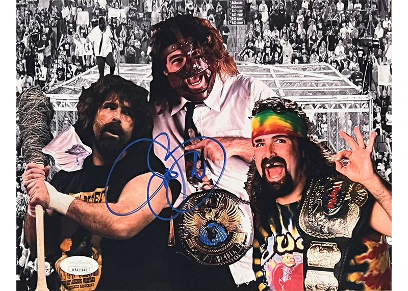 Mick Foley 8x10 WWE Wrestling Signed Photo JSA