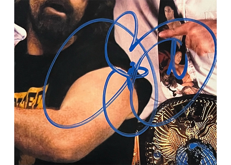 Mick Foley 8x10 WWE Wrestling Signed Photo JSA