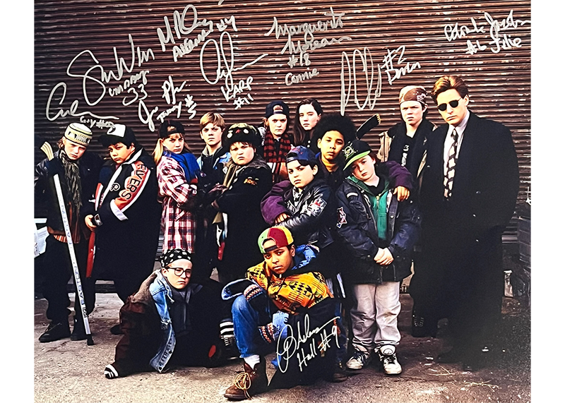 Mighty Ducks Cast Signed 16x20 Photo Autographed 9 Actors Beckett