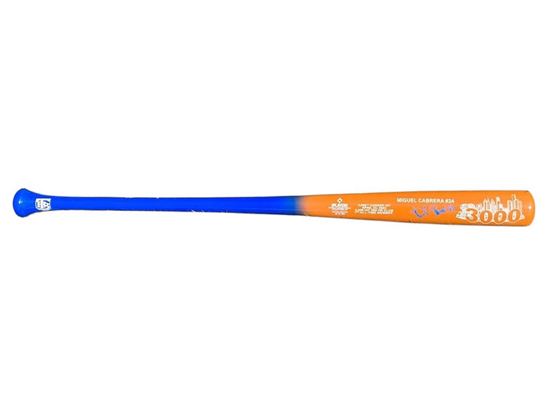 Miguel Cabrera Signed 3,000 Career Hits EXTREMUM Maple Bat
