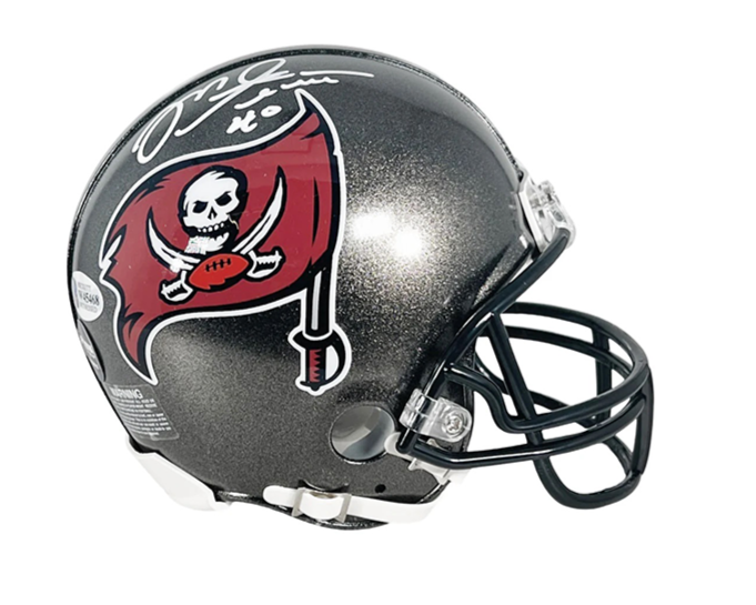 Mike Alstott Signed Tampa Bay Buccaneers TB 97-13 Mini Football Helmet Beckett