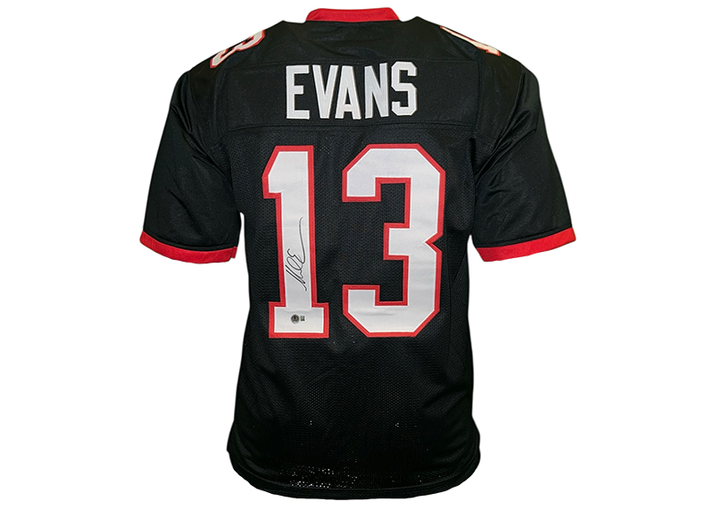 Mike Evans Signed Tampa Bay Black Football Jersey Beckett