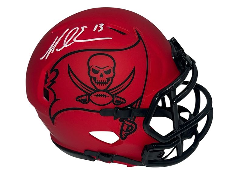 Mike Evans Signed Tampa Bay Buccaneers Rave Mini Helmet Beckett