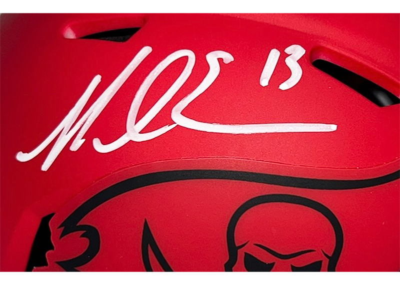 Mike Evans Signed Tampa Bay Buccaneers Rave Mini Helmet Beckett