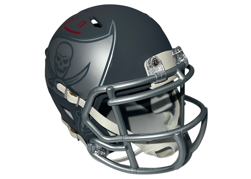 Mike Evans Signed Tampa Bay Buccaneers Slate Mini Helmet Beckett
