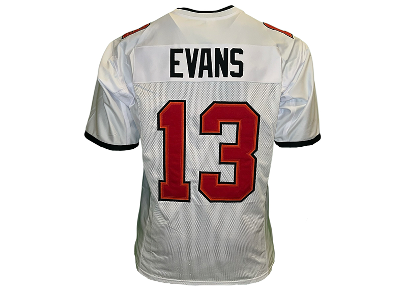 Mike Evans Unsigned Tampa Bay White Football Jersey