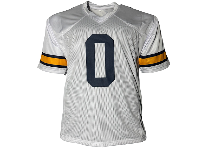 Mike Sainristil Signed Michigan White Football Jersey Beckett
