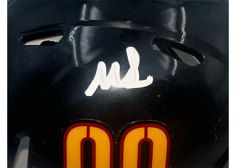 Mike Sainristil Signed Washington Commanders Alternate Mini Helmet Beckett