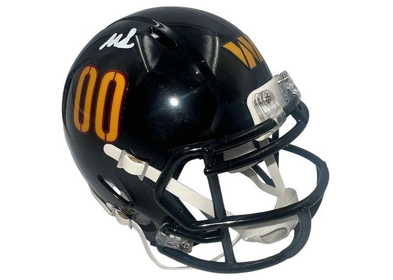 Mike Sainristil Signed Washington Commanders Alternate Mini Helmet Beckett