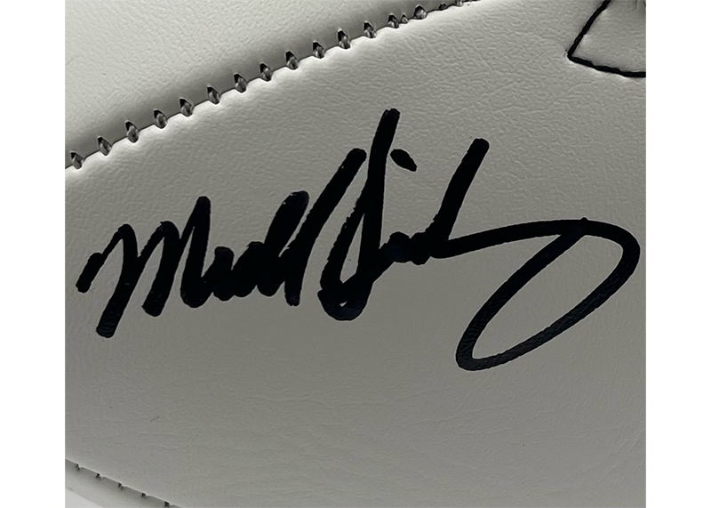 Mike Singletary Signed Chicago Bears Official NFL Team football Logo JSA