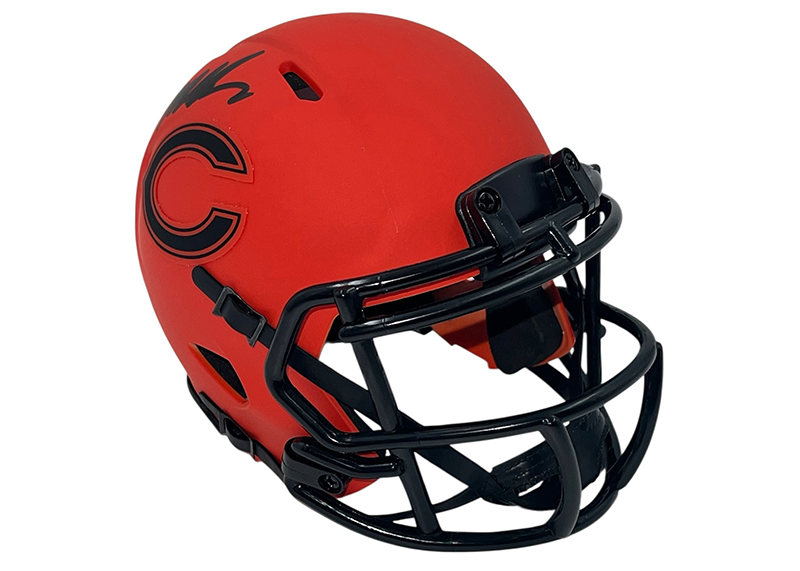 Mike Singletary Signed Chicago Bears Rave Mini Helmet Beckett
