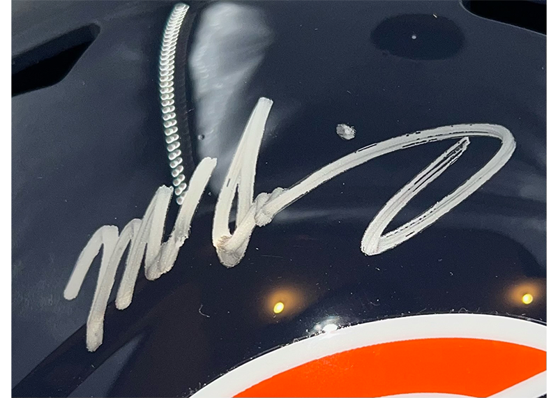 Mike Singletary Signed Chicago Bears Full Size Speed Helmet JSA
