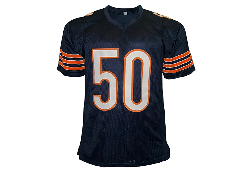 Mike Singletary Signed Chicago Blue Football Jersey JSA