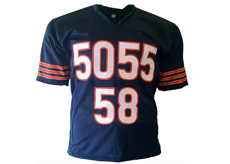 Mike Singletary Wilber Marshall & Otis Wilson Signed Chicago Bermuda triangle Jersey Beckett