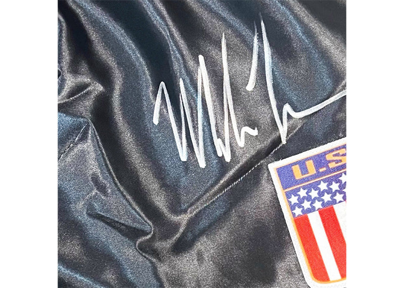 Mike Tyson Autographed Black Boxing Trunks Beckett