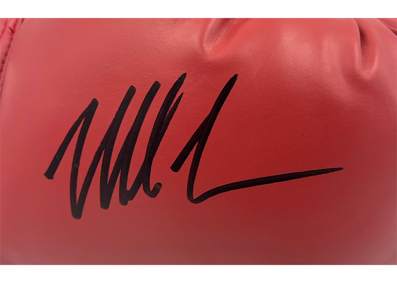Mike Tyson Autographed Red Everlast Boxing Glove (JSA)