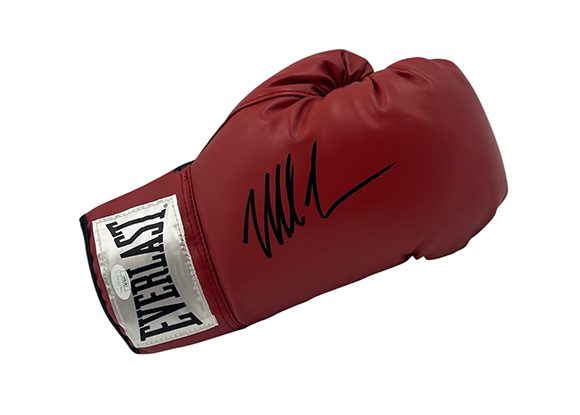 Mike Tyson Autographed Red Everlast Boxing Glove (JSA)