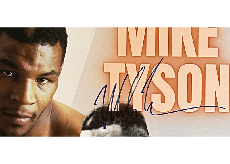 Mike Tyson Signed 18x24 Photo Board – Autographed JSA COA
