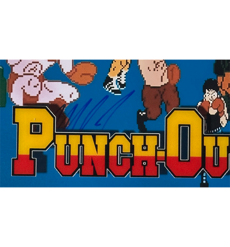Mike Tyson Signed Punch-Out Nintendo Photo 3D LED Light Up Frame JSA 32x26
