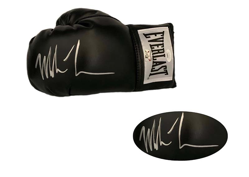 Mike Tyson Autographed Black Everlast Boxing Glove  (JSA)