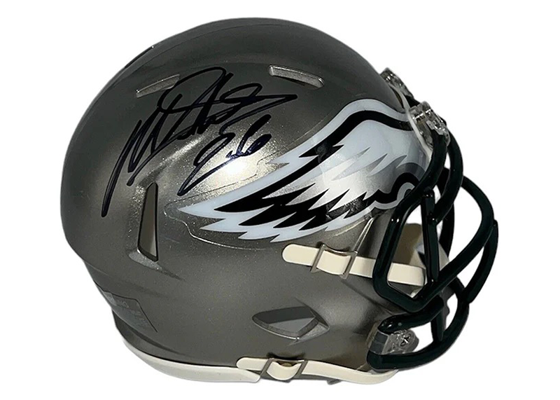 Miles Sanders Philadelphia Eagles Autographed Flash Mini Helmet (JSA)