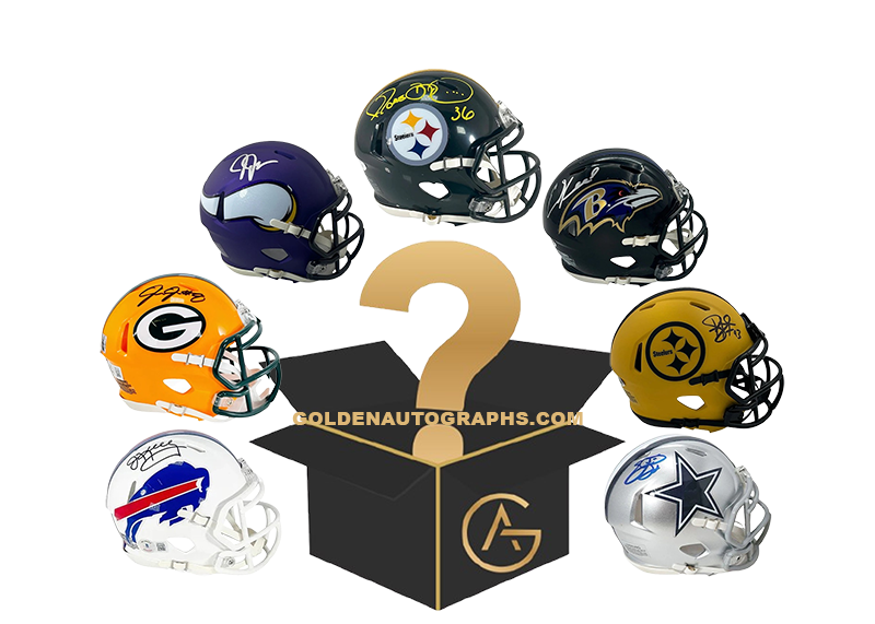 Triple Mini Helmet Autographed Mystery Box Guaranteed Hit