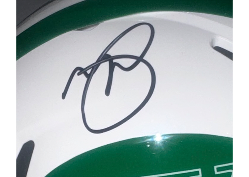 Minkah Fitzpatrick Signed New York Jets Speed Mini Helmet JSA